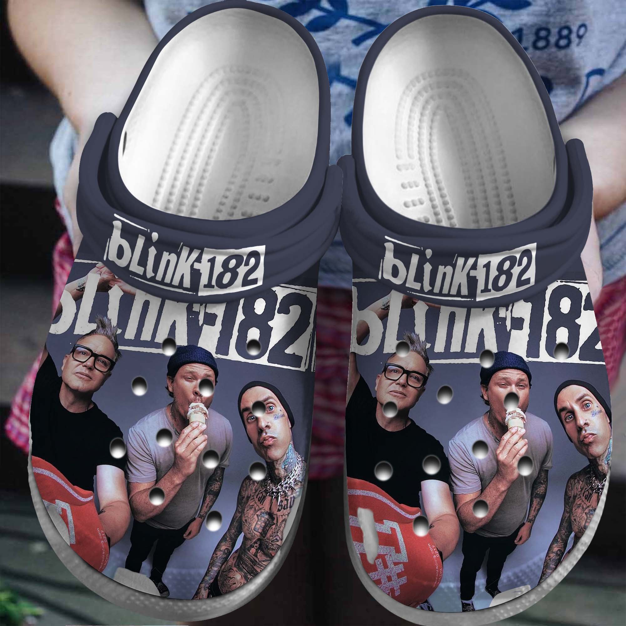 Blink-182 Band Music Crocs Crocband Clogs Shoes Comfortable For Men Women and Kids 3