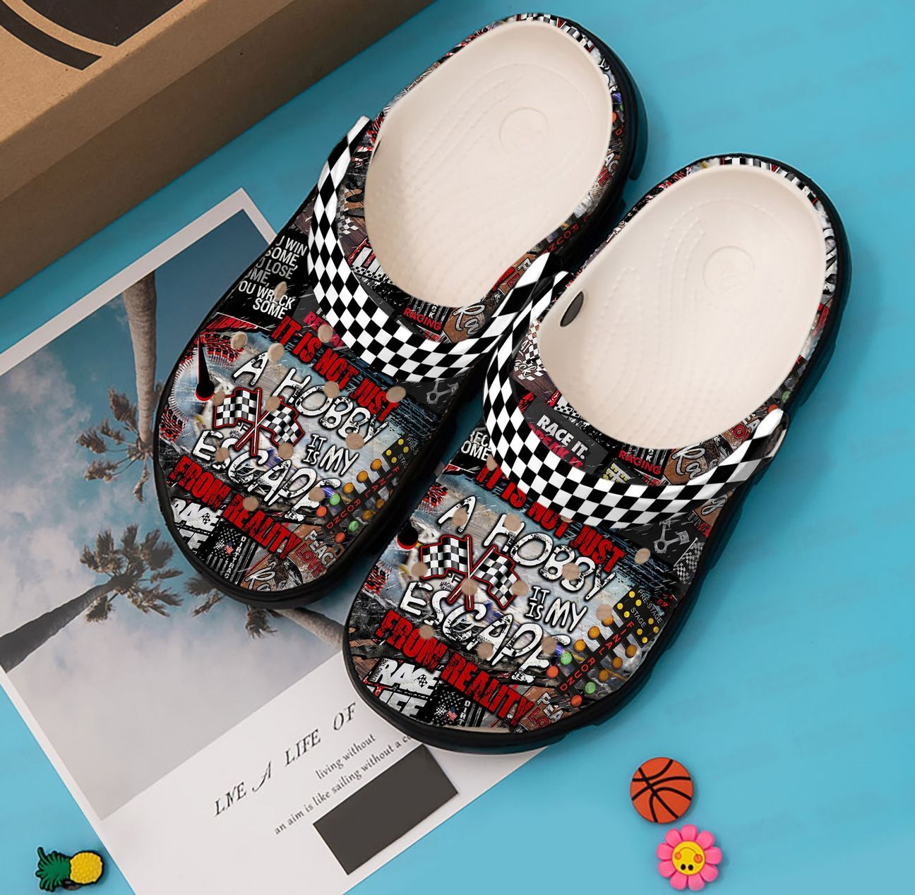 Racing Personalized Clog, Custom Name, Text, Color, Number Fashion Style For Women, Men, Kid, Print 3D My Escape