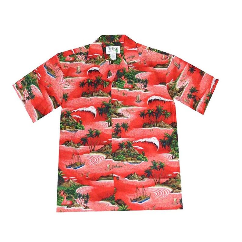 Nature Red Green Unique Design Hawaii Shirt Ha66612