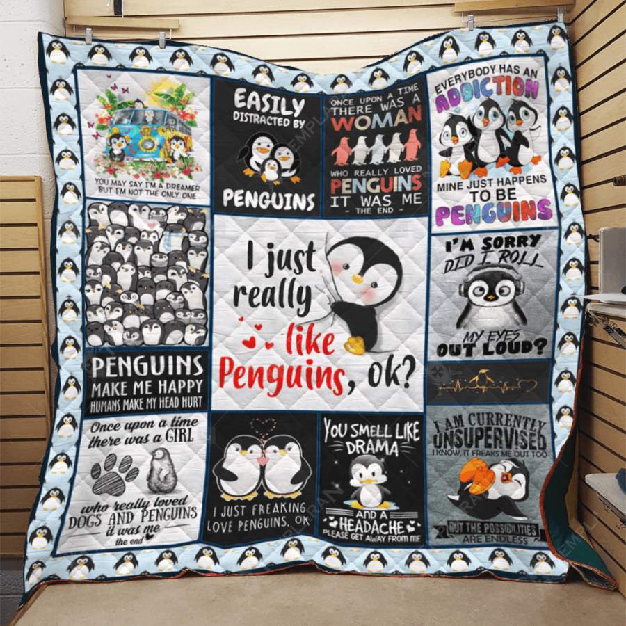 3D Blanket  penguins NVH-QNK026