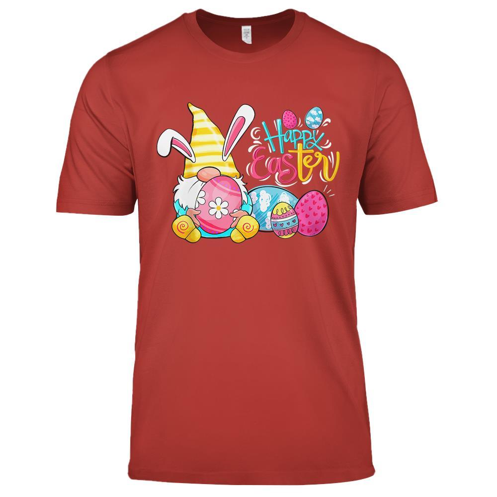 Bunny Gnome Rabbit Eggs Hunting Happy Easter Day Funny Gifts Premium T Shirts