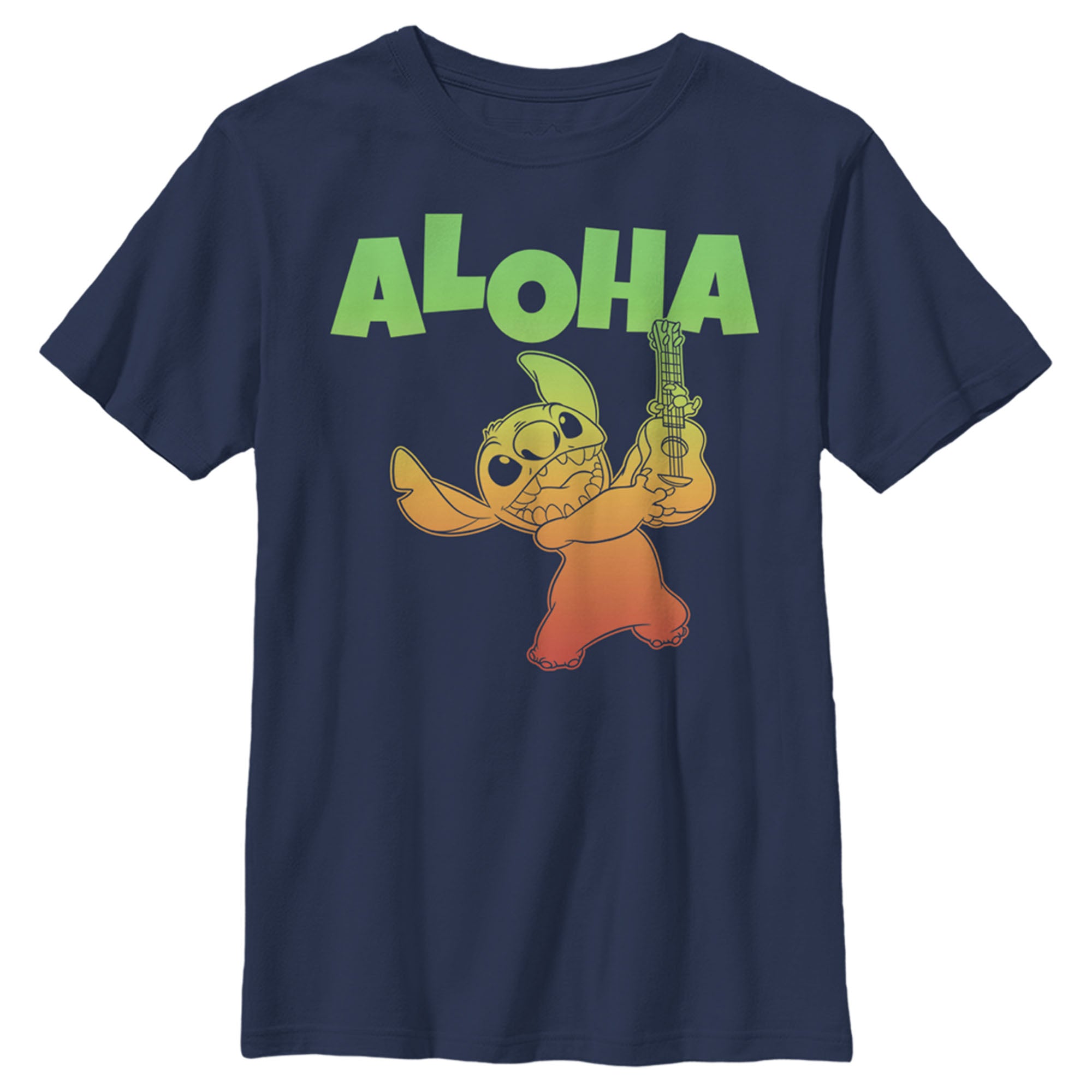 Boy’S Lilo & Stitch Colorful Aloha Music T-Shirt