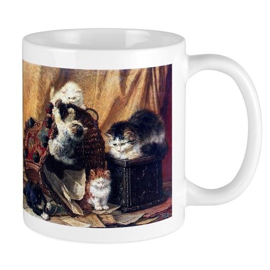 Basket Of Playing Kittens Mug