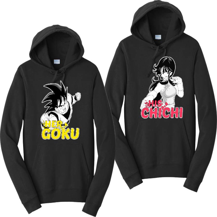 Her Goku And His Chichi Hoodies Couples Matching Sweatshirts