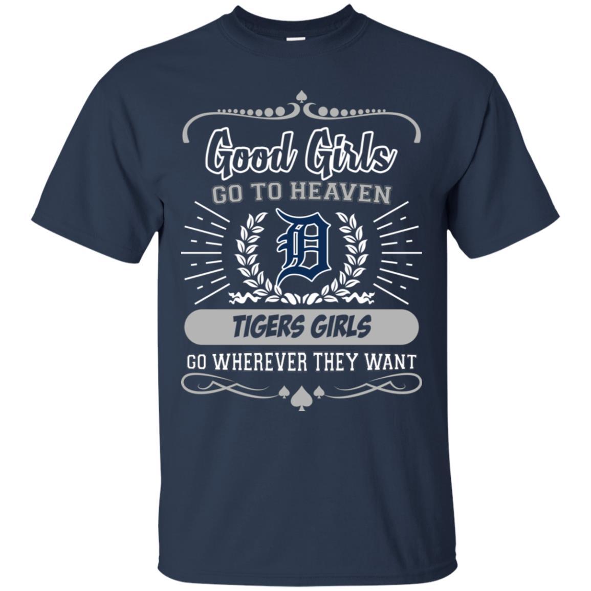 Good Girls Go To Heaven Detroit Tigers Girls Tshirt For Fans