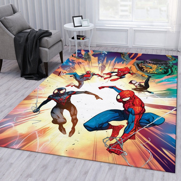 Spider Verse Team Area Rug For Gift Bedroom Rug US Gift Decor