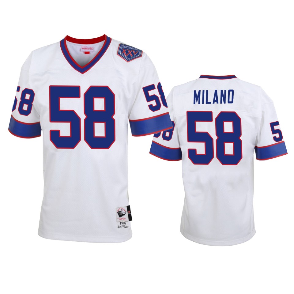 Buffalo Bills Matt Milano White Vintage Replica Jersey – Men