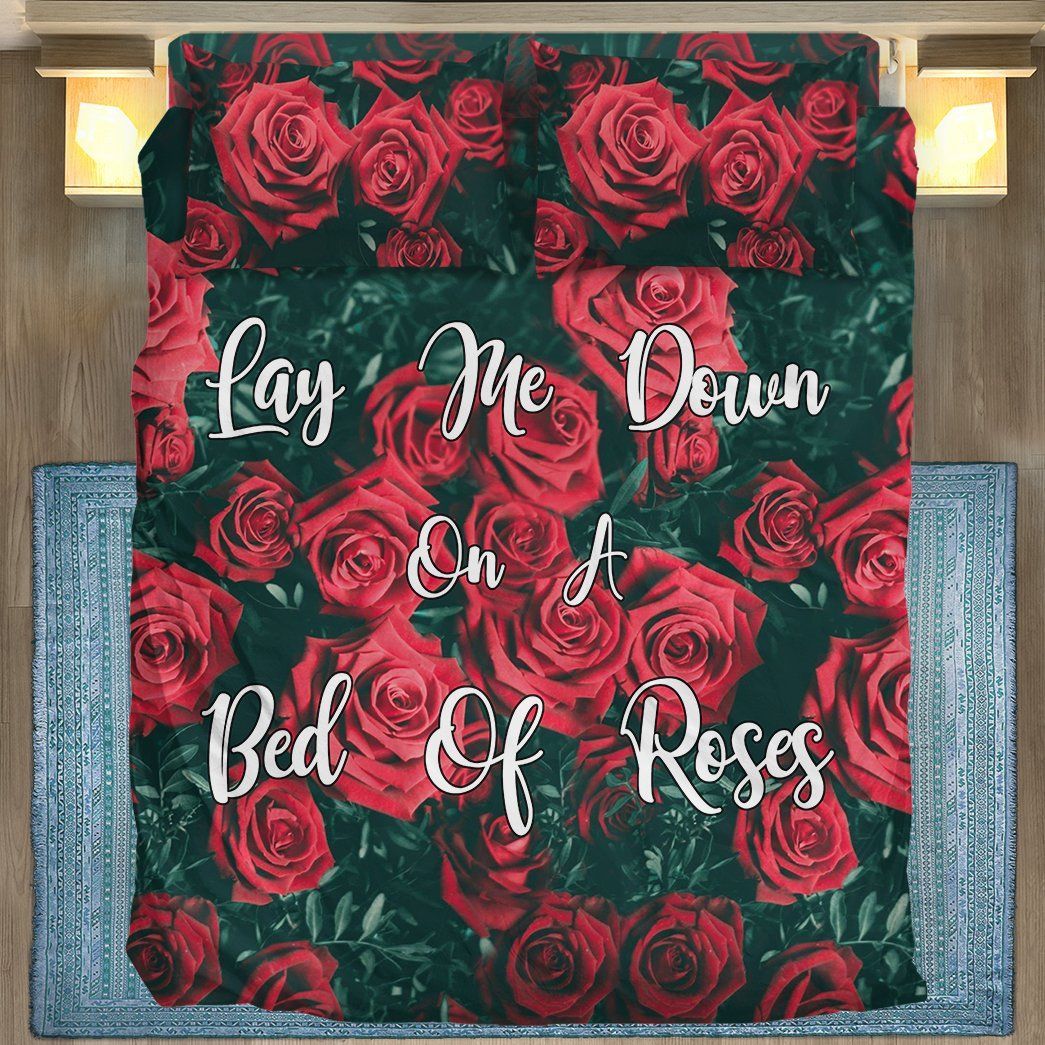 Casespring 3D Lay Me Down On A Bed Of Roses Custom Bedding Set