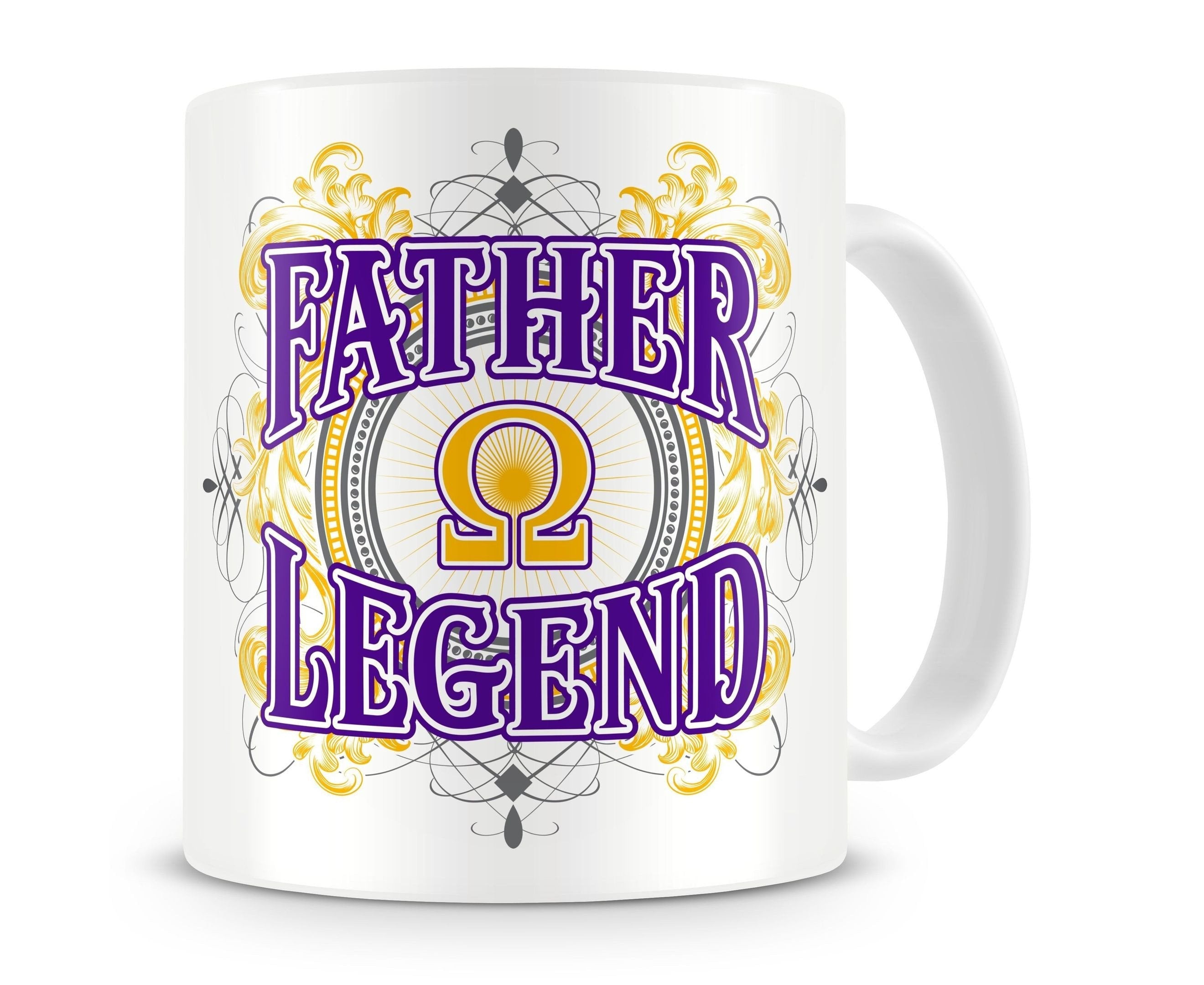 Fraternity Drinkware – Omega Psi Phi Father Omega Legend Ceramic Mug