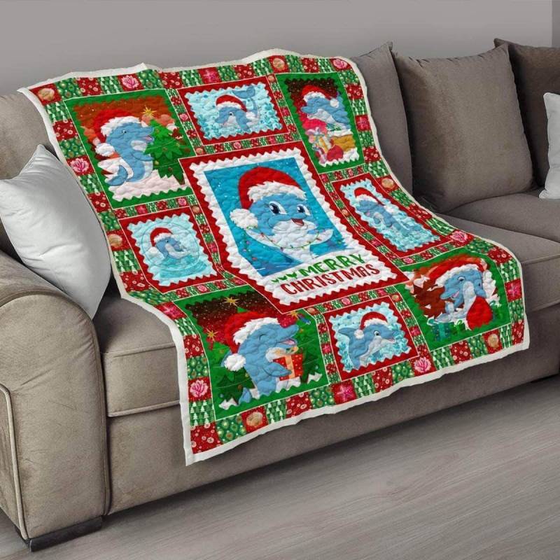 Dolphin Xmas Awesome MYT536 Quilt