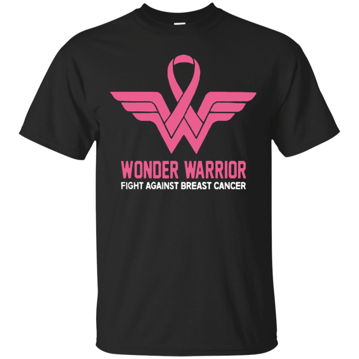 Wonder warrior fight against breast cancer shirt Cotton Shirt