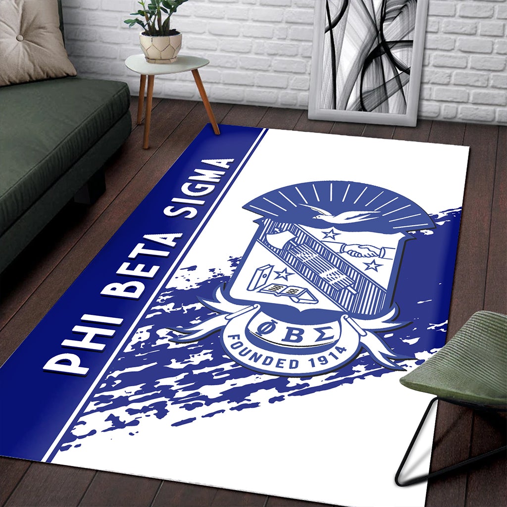 Wonderprint Area Rug Phi Beta Sigma Area Rug Quarter Style Lt10