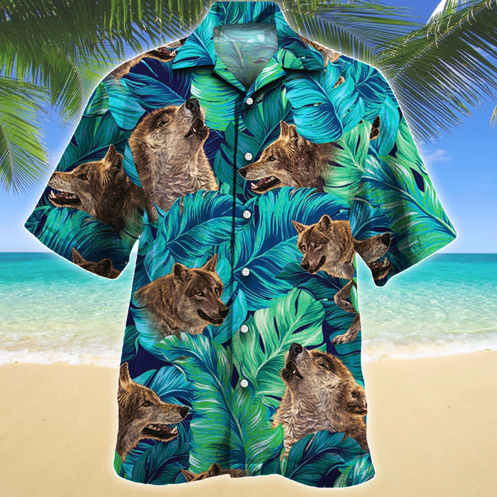 Wolf Lovers Gift Hawaiian Shirt For Aloha Ha73607