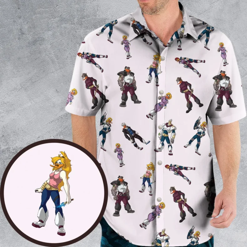 Mighty Ducks The Animated Series Characters Hawaiian Shirt
