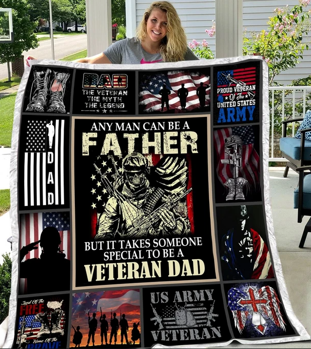 Veteran Blanket – Soldier, Blanket For Veteran, Us Veteran, Veteran Atm-Usbl38