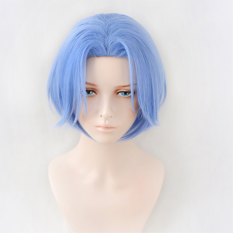 Anime SK8 The Infinity Langa Hasegawa Cosplay Wig Hasegawa Ranga Blue Short Heat-resistant Fiber Synthetic Hair + Free Wig Cap alx