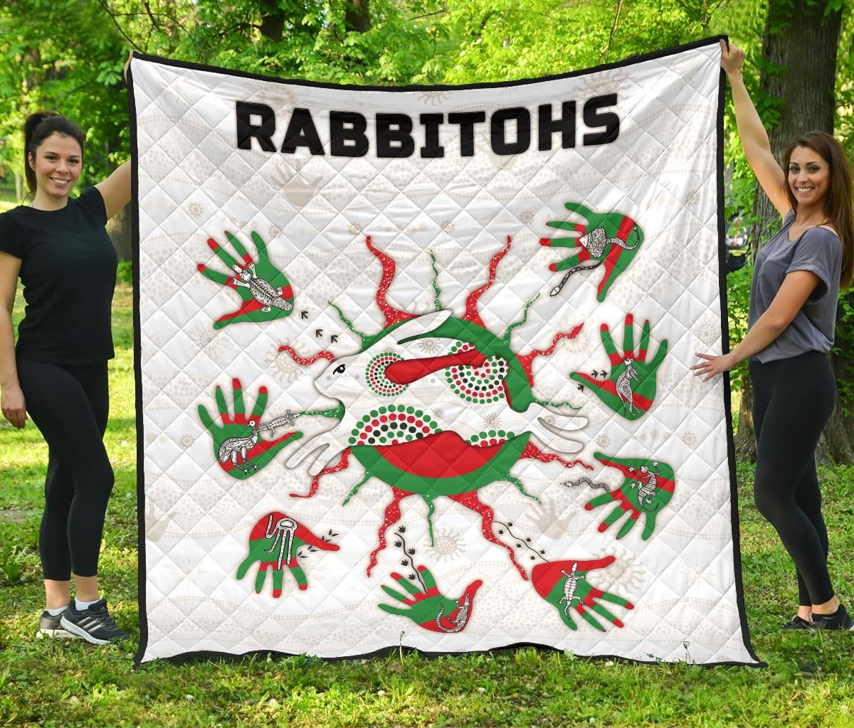 Rabbitohs Indigenous Premium Quilt Animals Aboriginal TH5