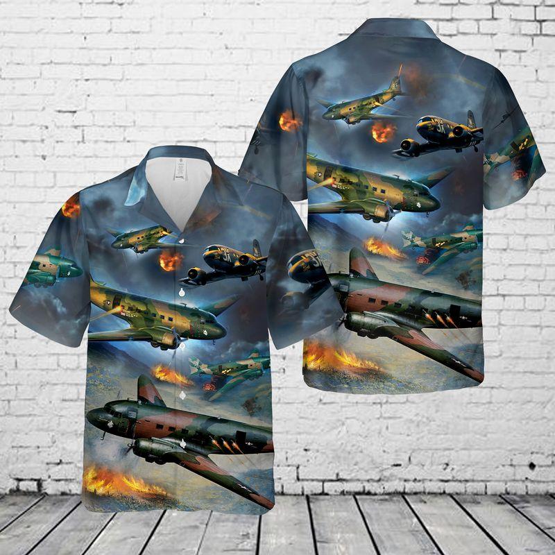 United States Army Air Force Veteran Douglas Ac-47 Spooky Hawaiian Shirt | For Men & Women | Adult | Hw7860