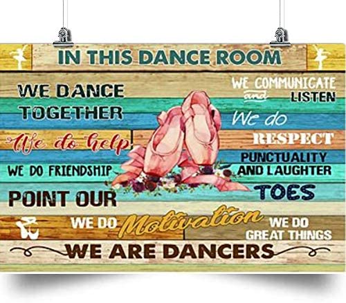 Ballet Horizontal Poster-In This Dance Room, We Are Dancers-Home Decoration Poster, Wall Poster, Home And Room Decoration, Gifts For Friends And Relatives, Souvenirs.