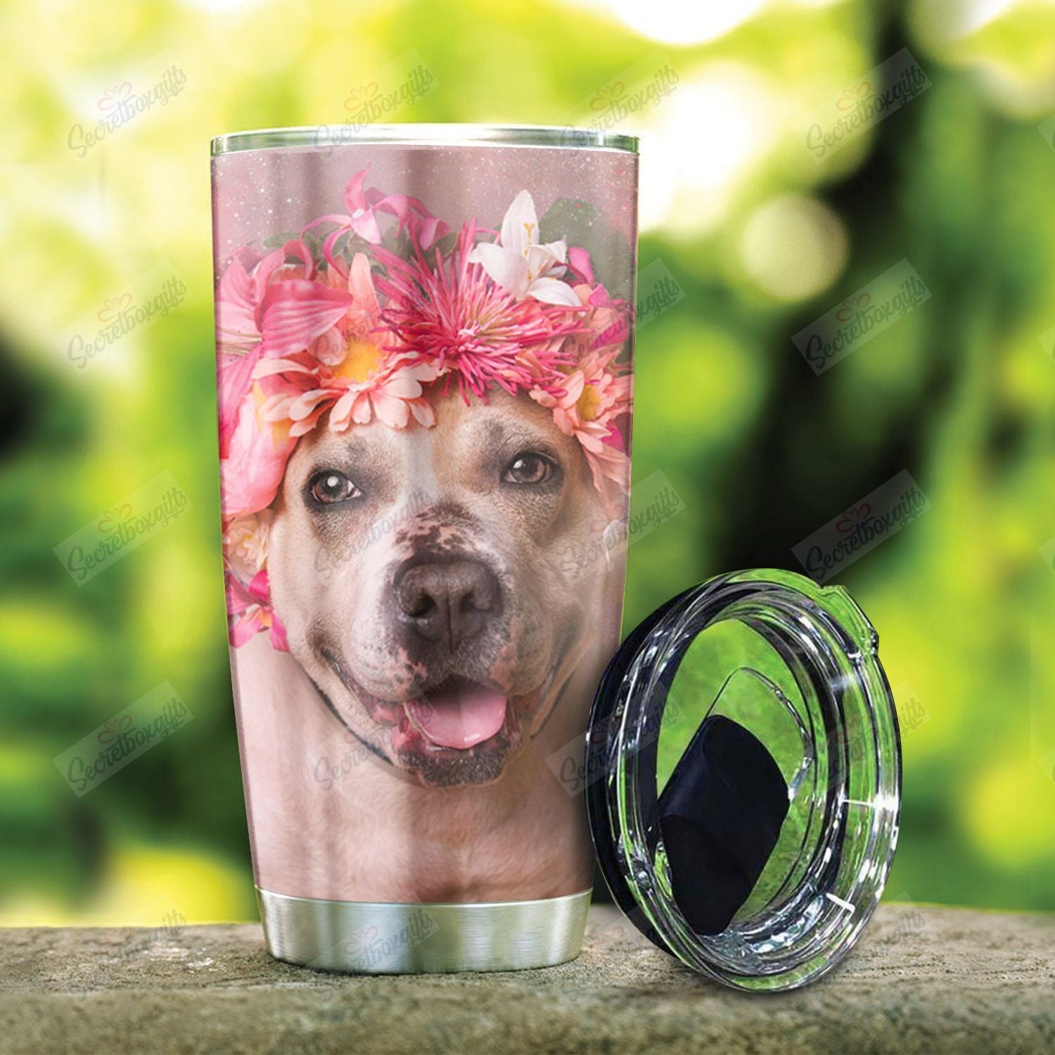 Pitbull Flower Nt0301031T Tumblers