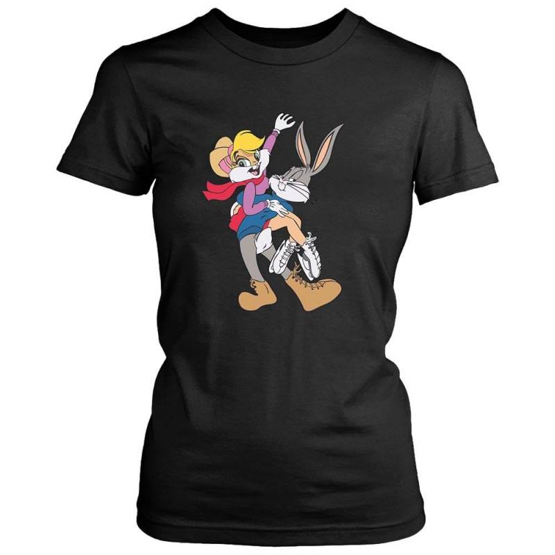 Bugs And Lola Bunny Rabbit Cartoon Movie Animal Funny Women’s T-Shirt