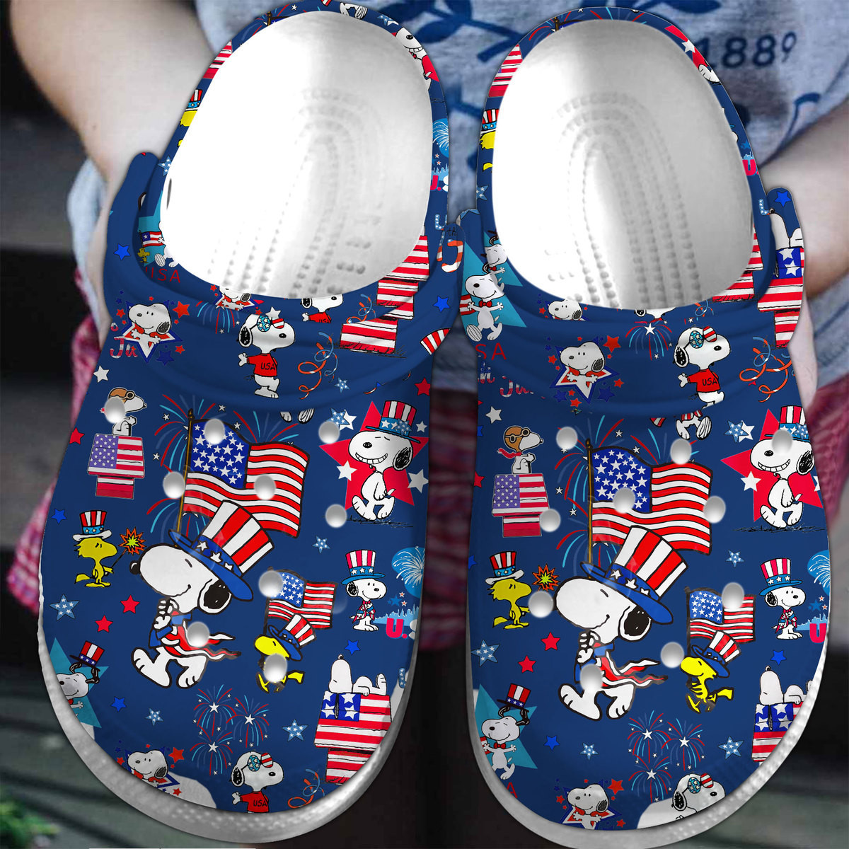 Snoopy Peanuts Cartoon Crocs Crocband Clogs Shoes Comfortable For Men Women and Kids 3