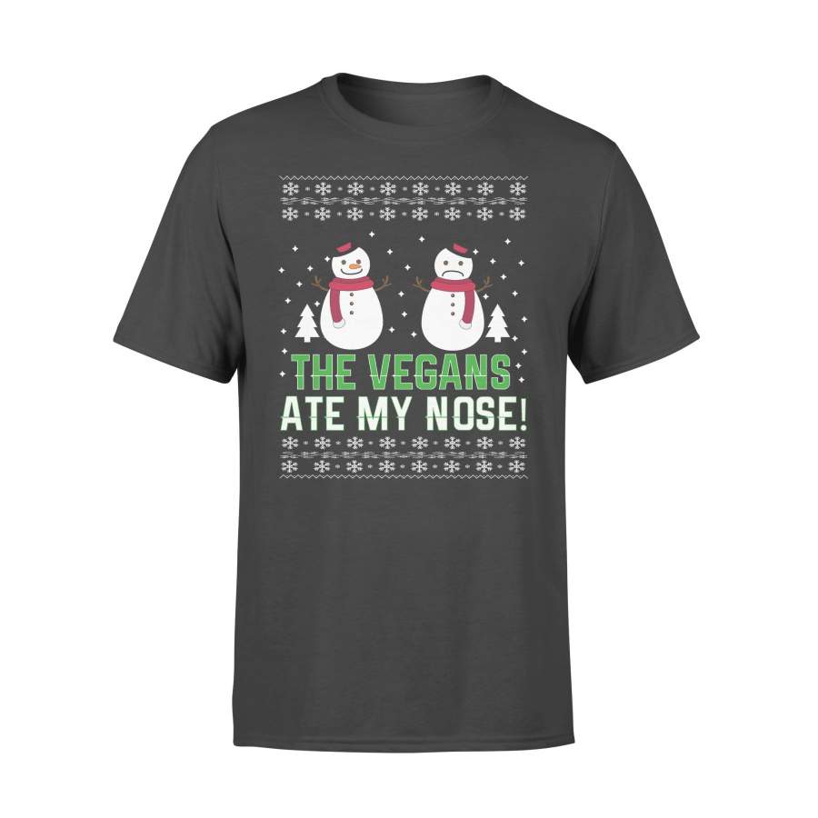 The Vegans Ate My Nose Christmas Knit Style T-shirt