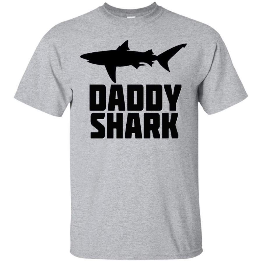 AGR Daddy Shark Shirt Matching Family Tribe Dad Papa Father