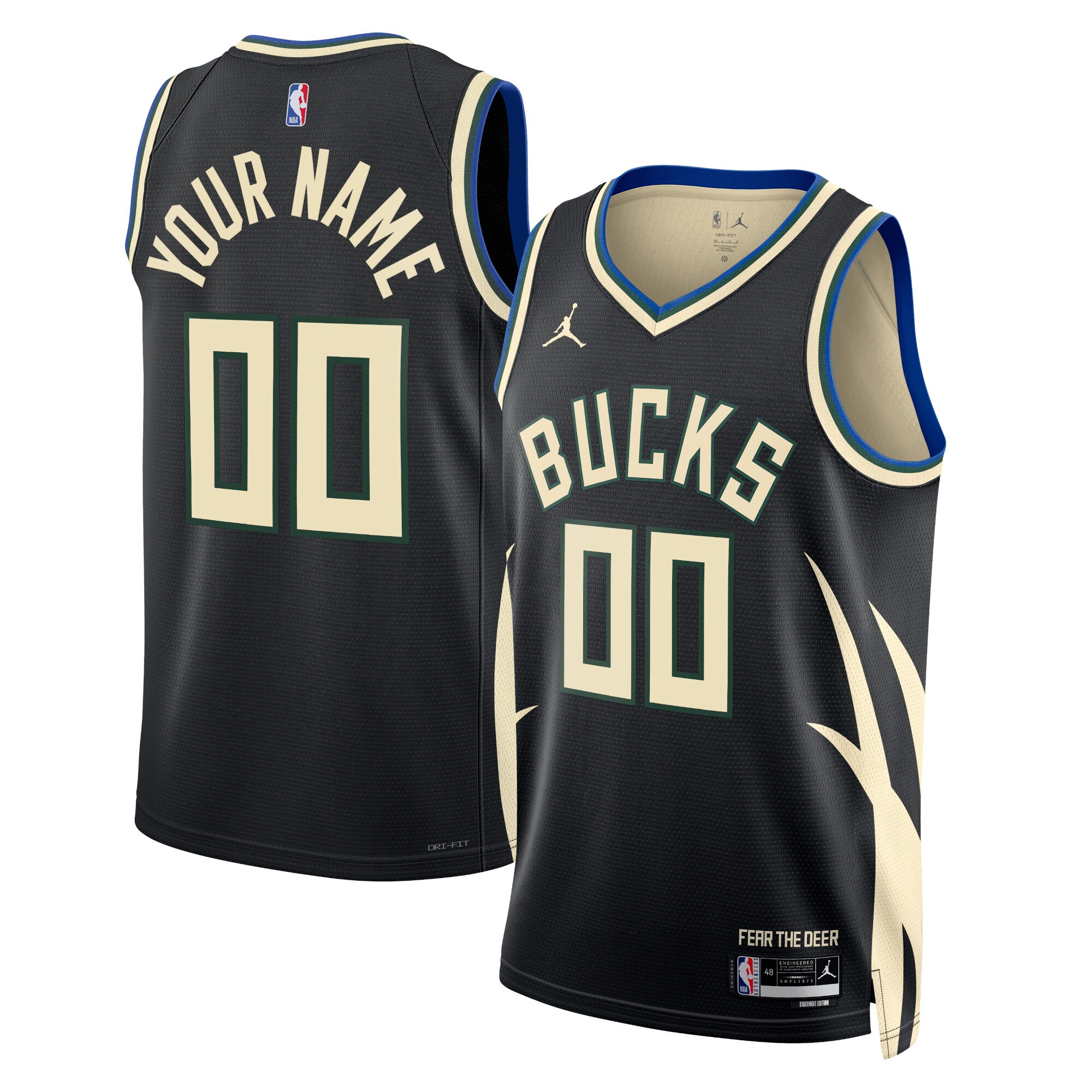 Milwaukee Bucks Jordan Statement Swingman Jersey – Custom – Unisex