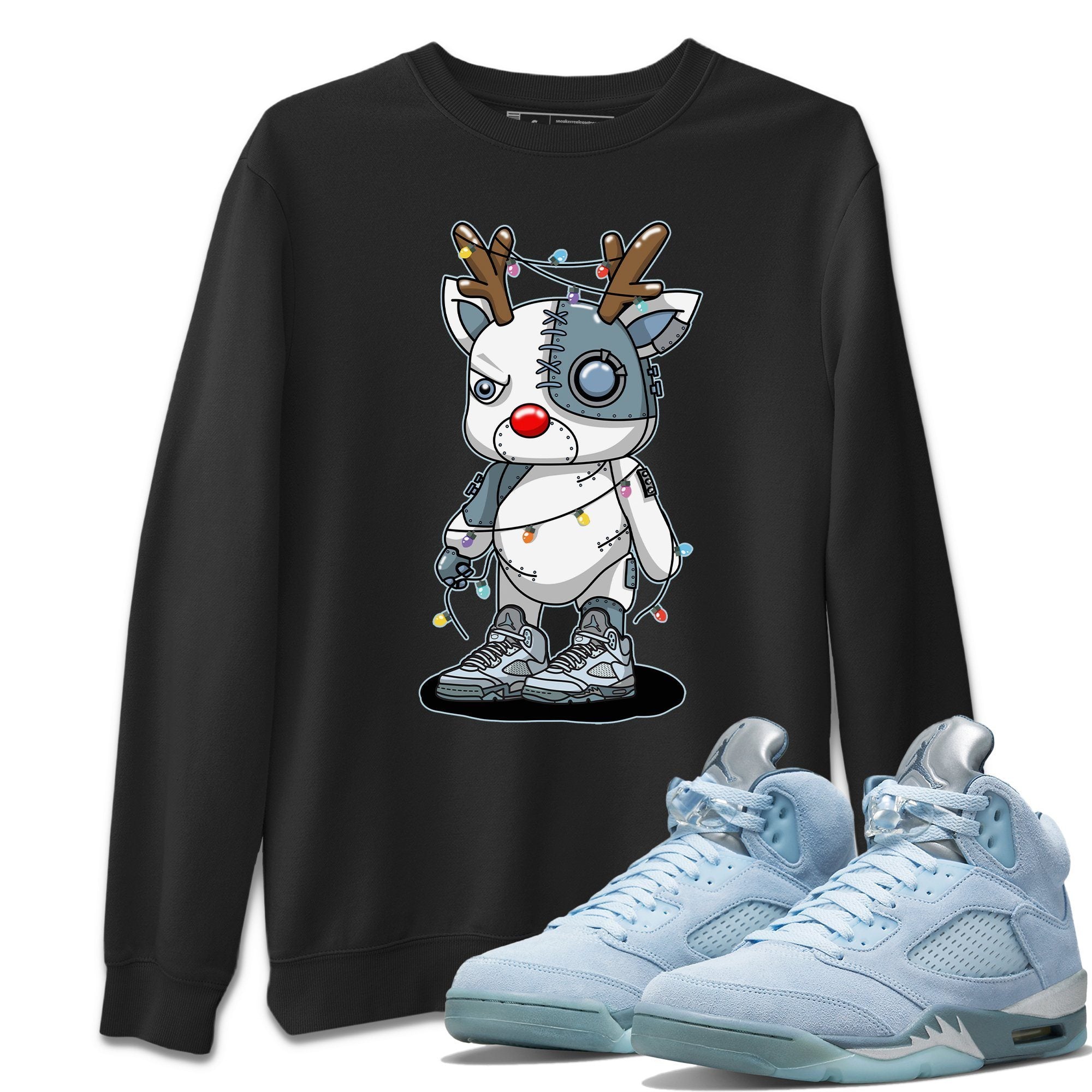 Cyborg Reindeer Sweatshirt – Air Jordan 5 Blue Bird