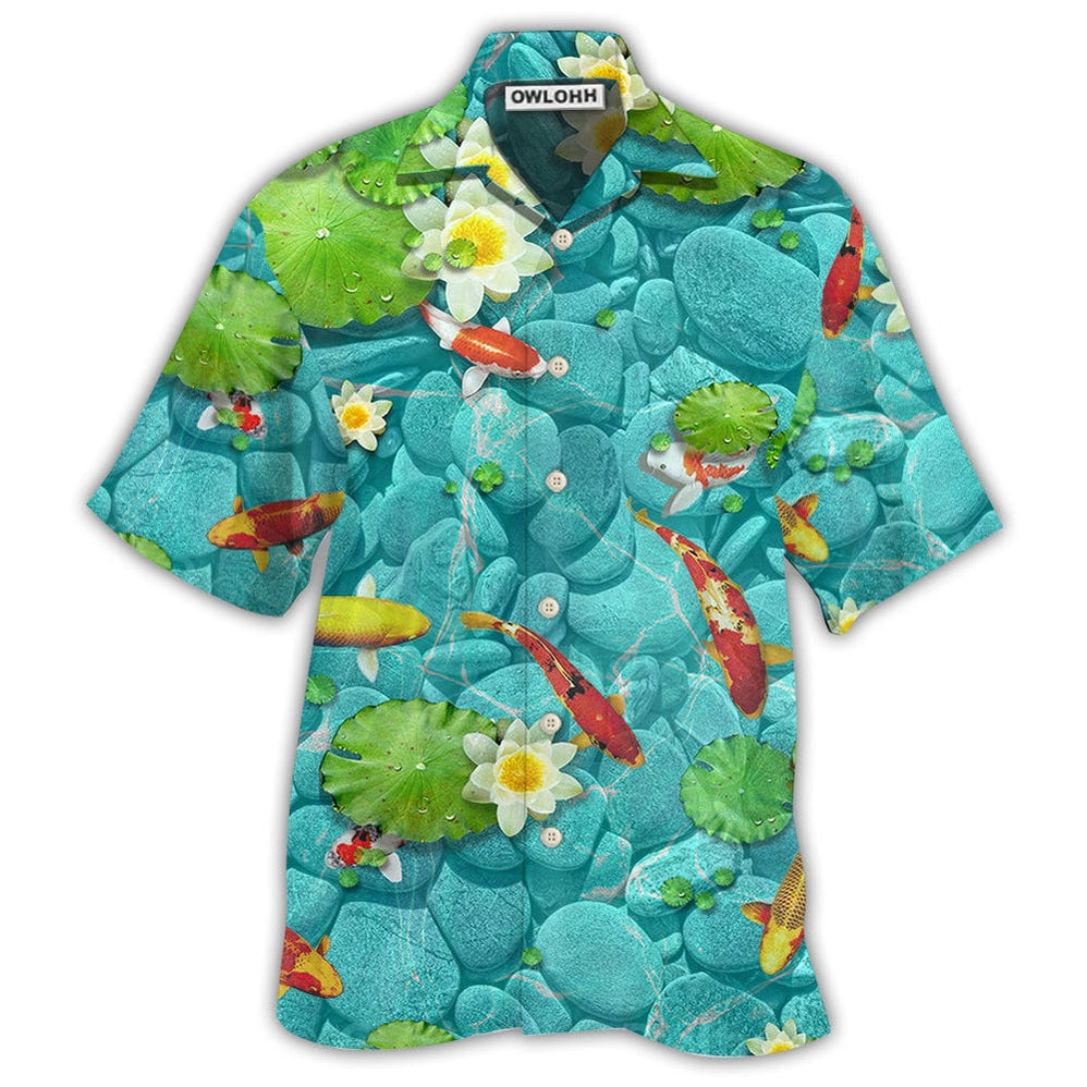 Fish Beautiful Koi With Landscape Hawaii Shirt Ha91175