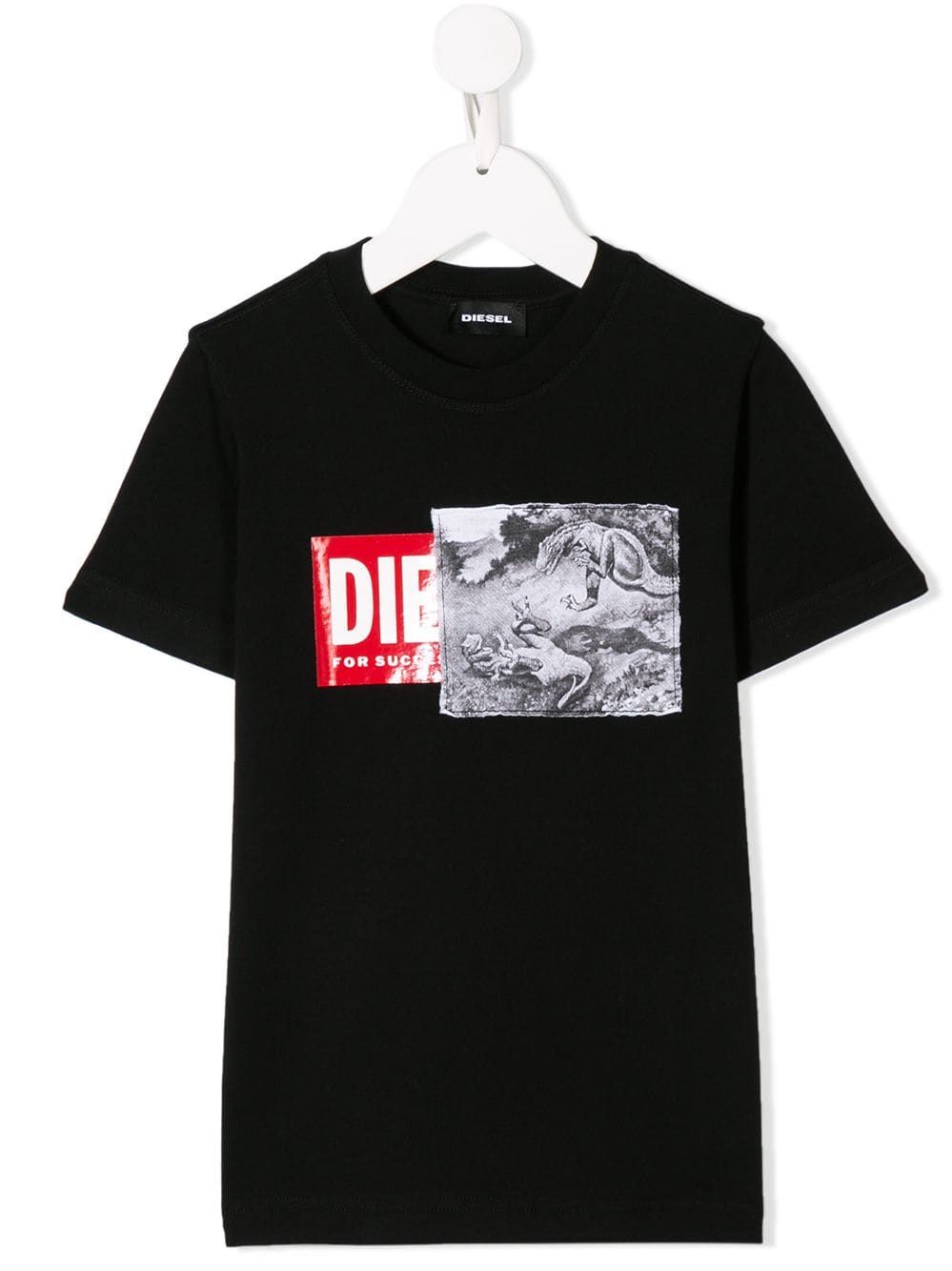 Diesel Logo Patchwork shirt