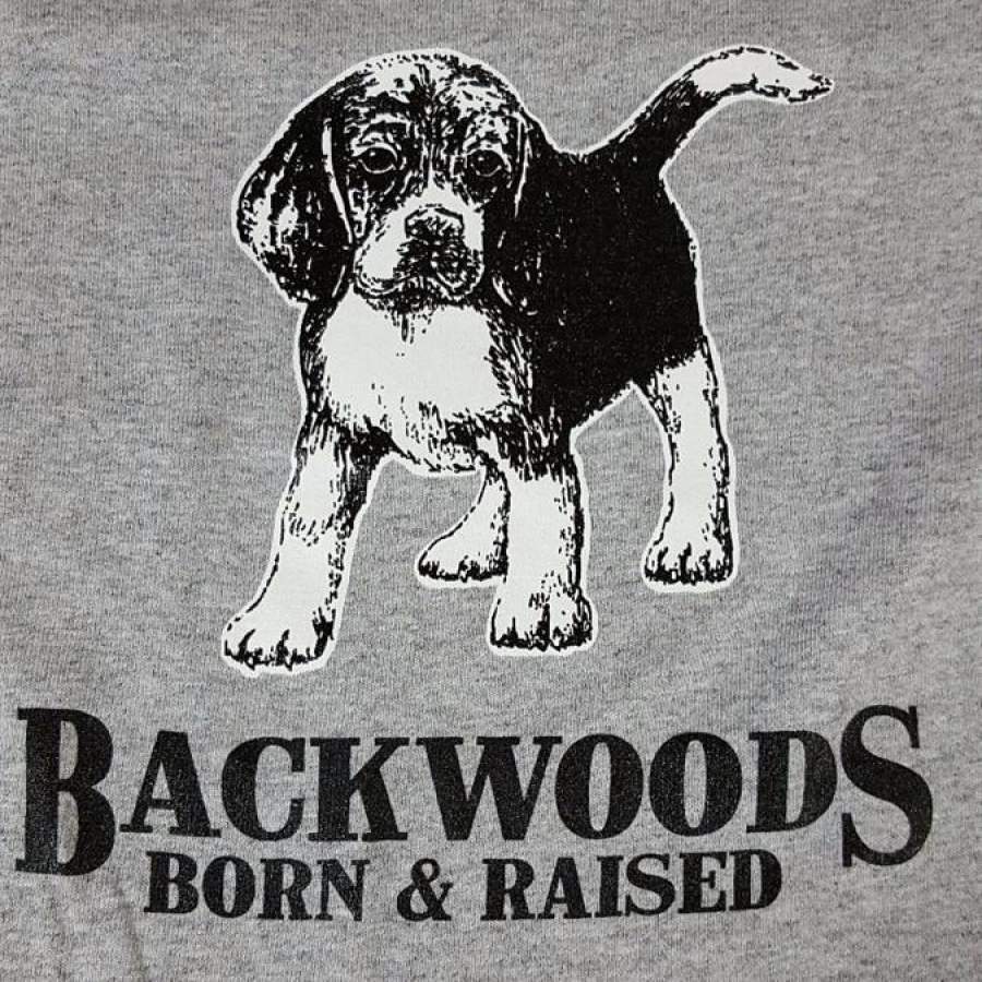 Backwoods Born & Raised Dog Puppy Beagle Bright Unisex Toddler Youth T Shirt