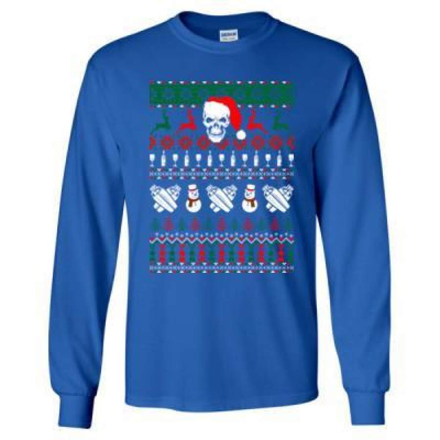 AGR Bartendar Ugly Christmas Sweater – Long Sleeve T-Shirt