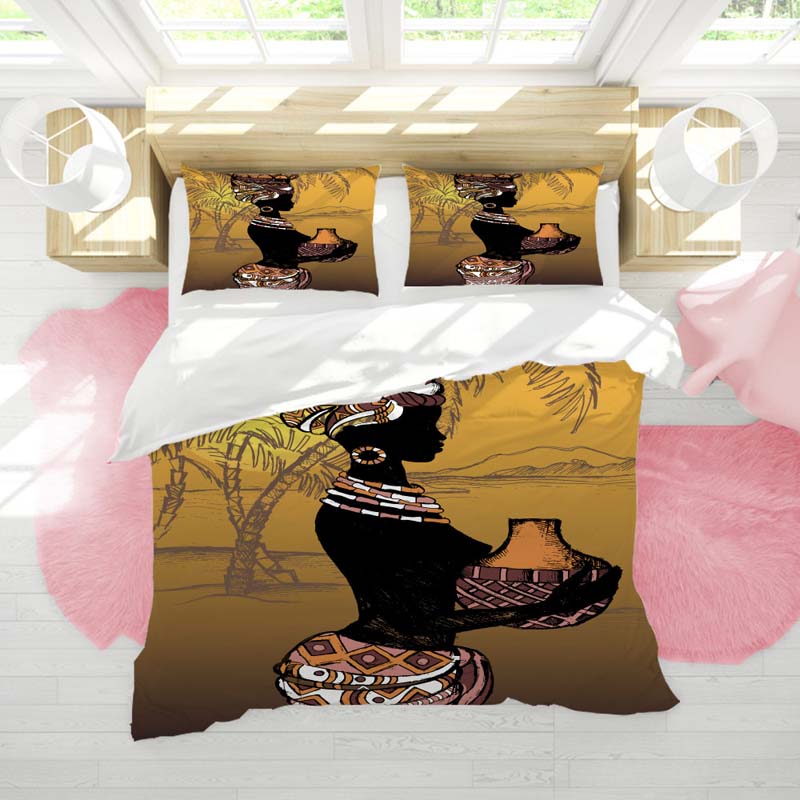 Tribe National Style Cartoon African Bedding Set Duvet Covers Pillowcases Bedding Sets Bedclothes Bed