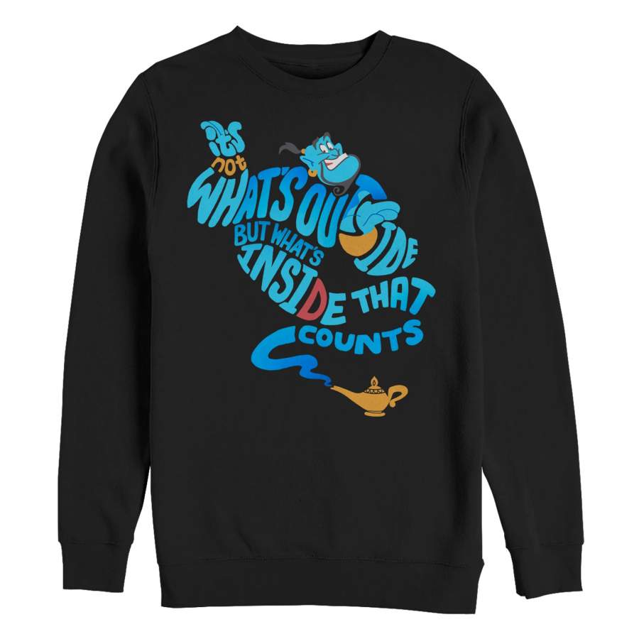 Aladdin Men’s Genie Inside Counts  Sweatshirt