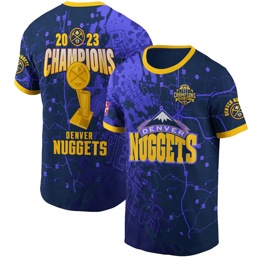 Denver Nuggets The Finals Champions 2023 Print 3D T-Shirt Sh1 V2