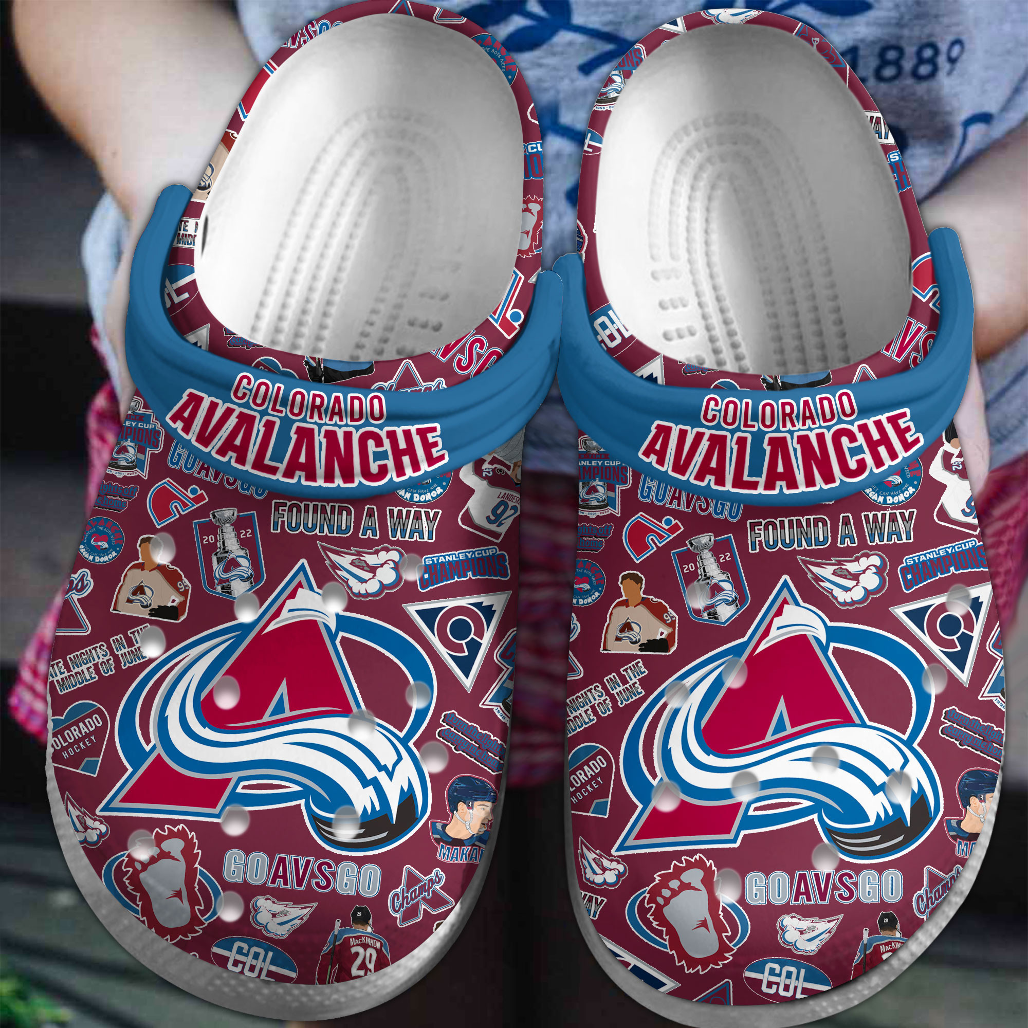Colorado Avalanche Crocss Clogs For Men Women And Kid Tmiga6Vl