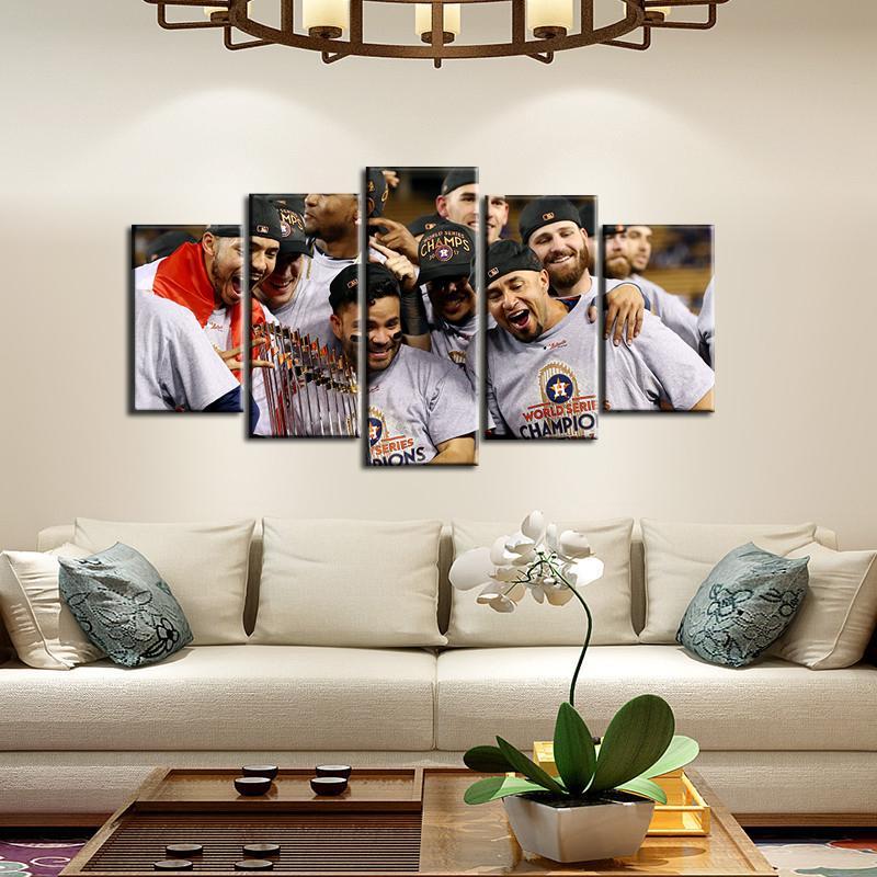 Houston Astros Champions Celebration Canvas