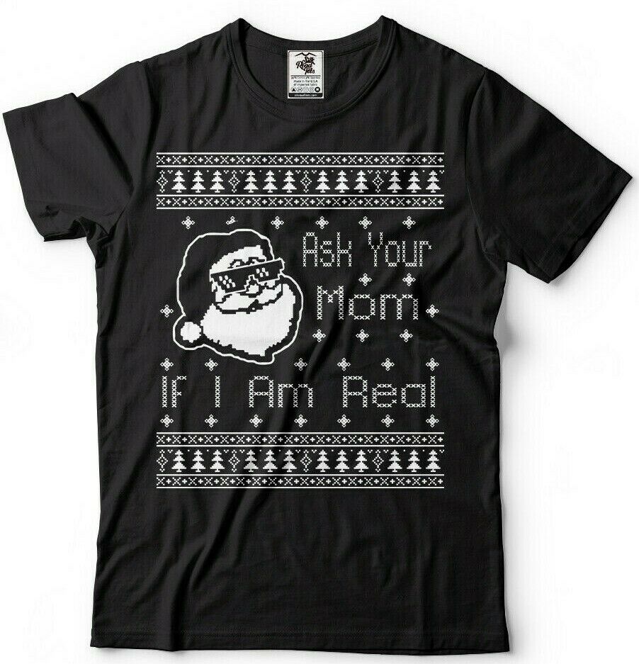 Ask Your Mom Ugly Christmas Men’s T-Shirt