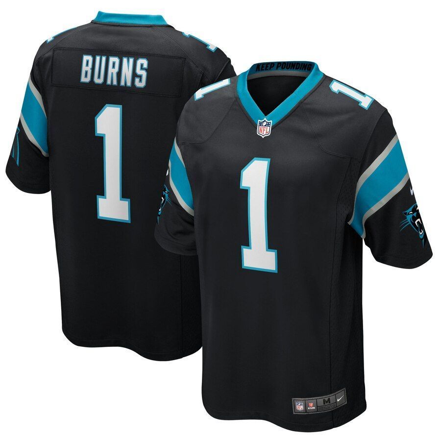 Brian Burns Carolina Panthers 2019 NFL Draft First Round Pick Game Jersey Black 2019