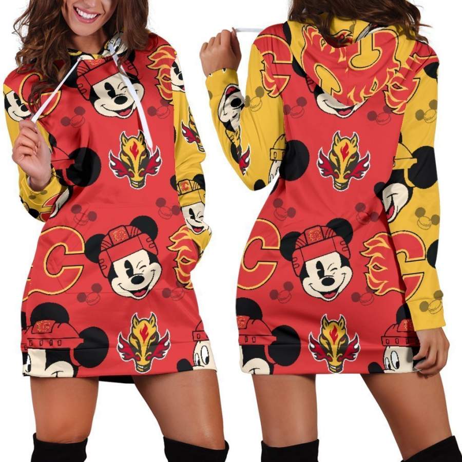 Calgary Flames Women’s Hoodie Dress