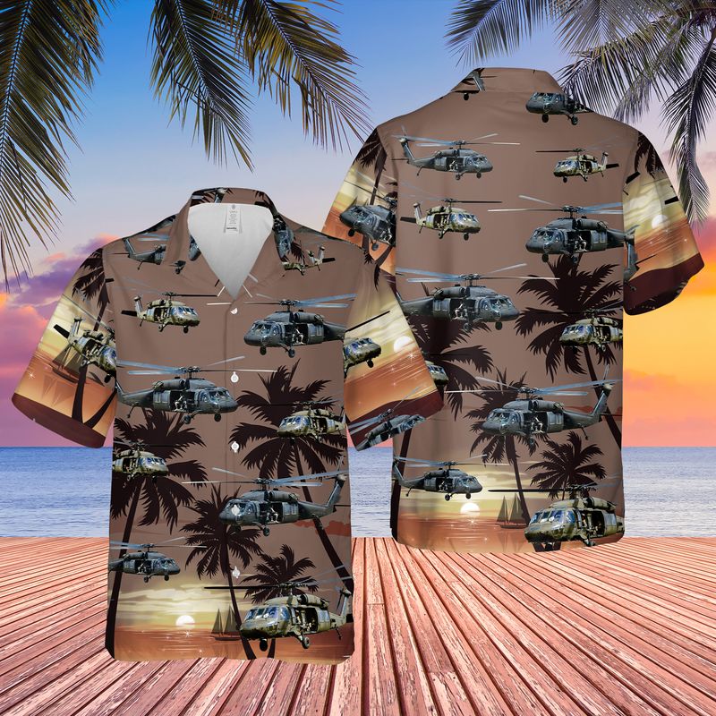 Us Army Sikorsky Black Hawk Helicopter Hawaii Shirt Ha75429