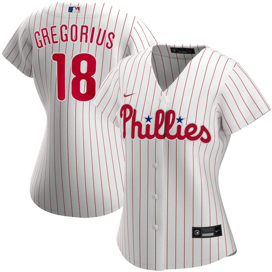 Women’S Philadelphia Phillies Didi Gregorius Nike White Home Replica Player Jersey