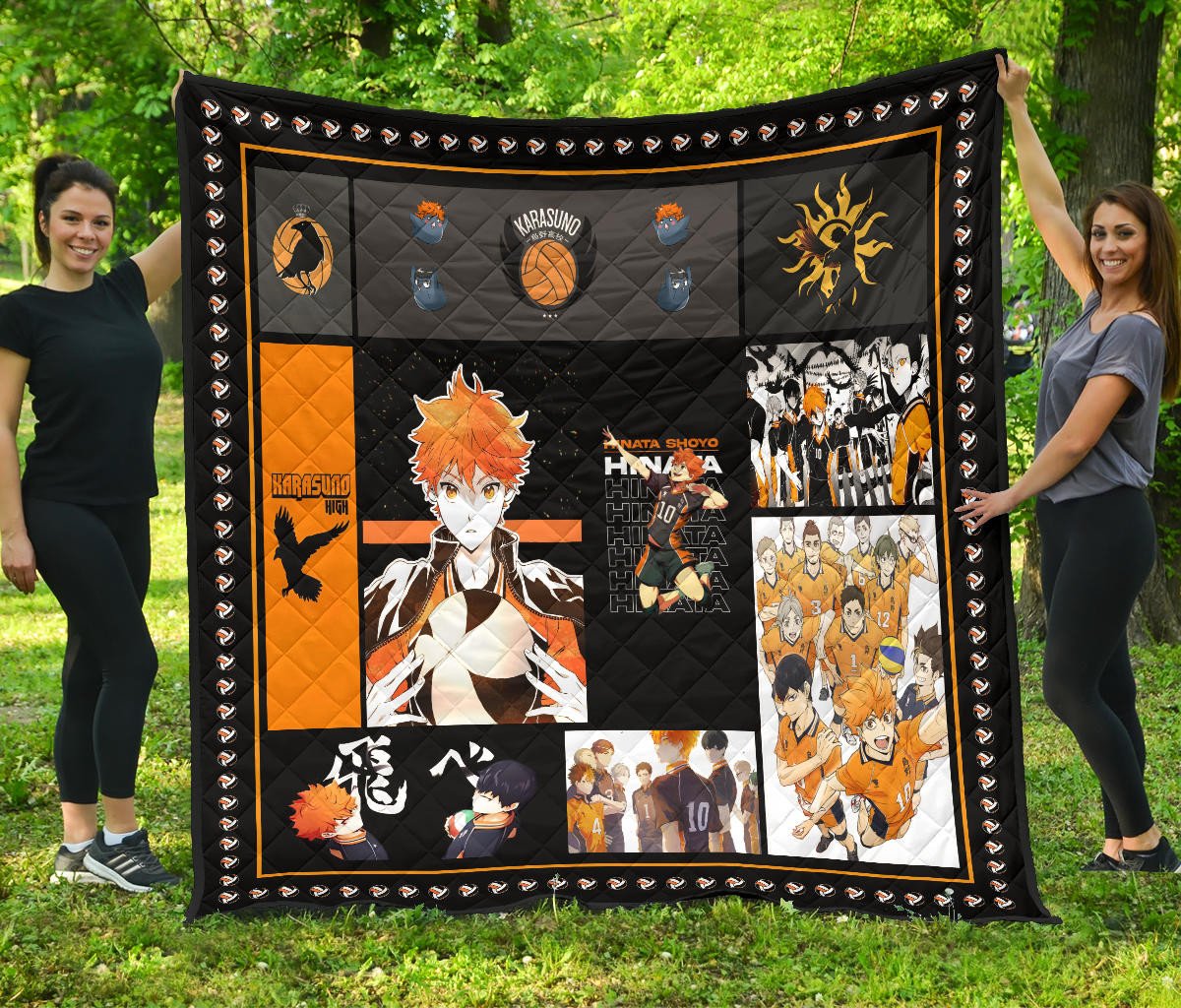 Karasuno High Haikyuu Premium Quilt Blanket Anime Home Decor Custom For Fans Na041501