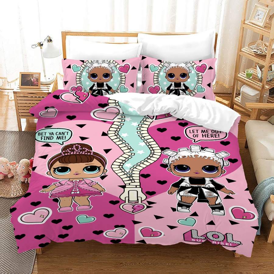 L.O.L. Surprise! #42 Duvet Cover Quilt Cover Pillowcase Bedding Set Bed Linen Home Bedroom Decor