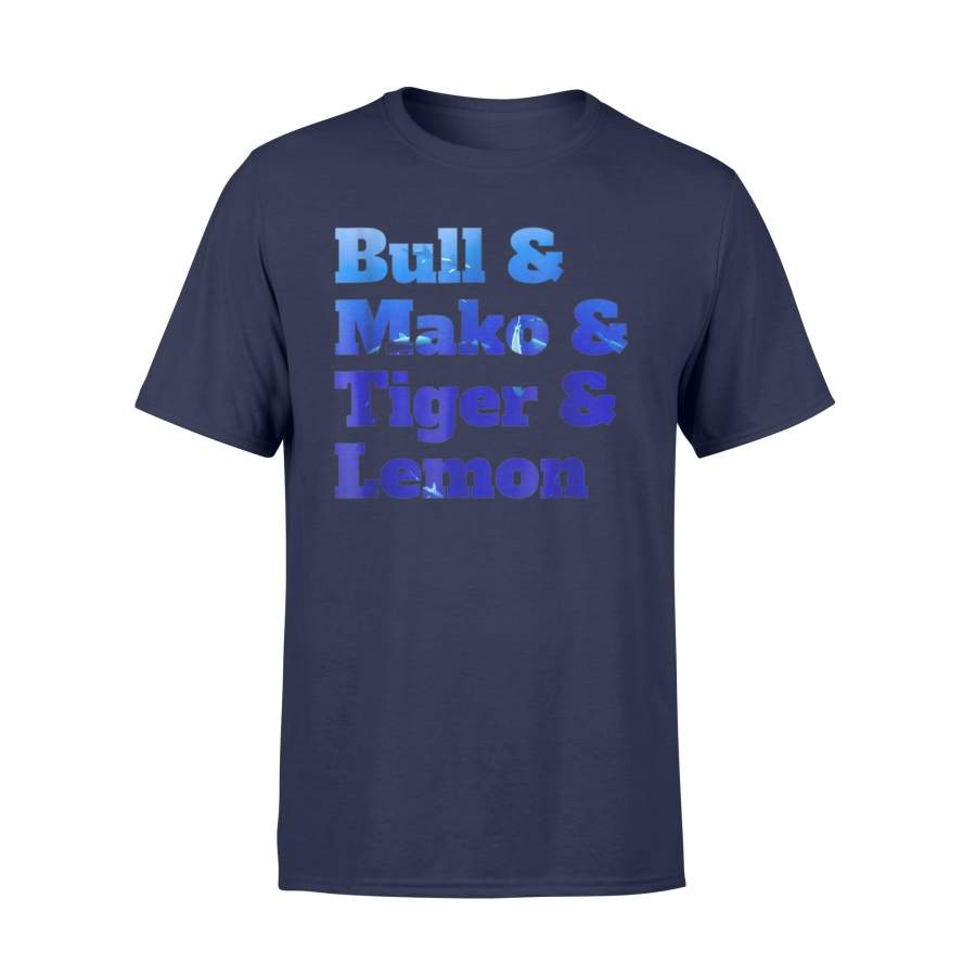 Bull Mako Tiger And Lemon Shark T-Shirt