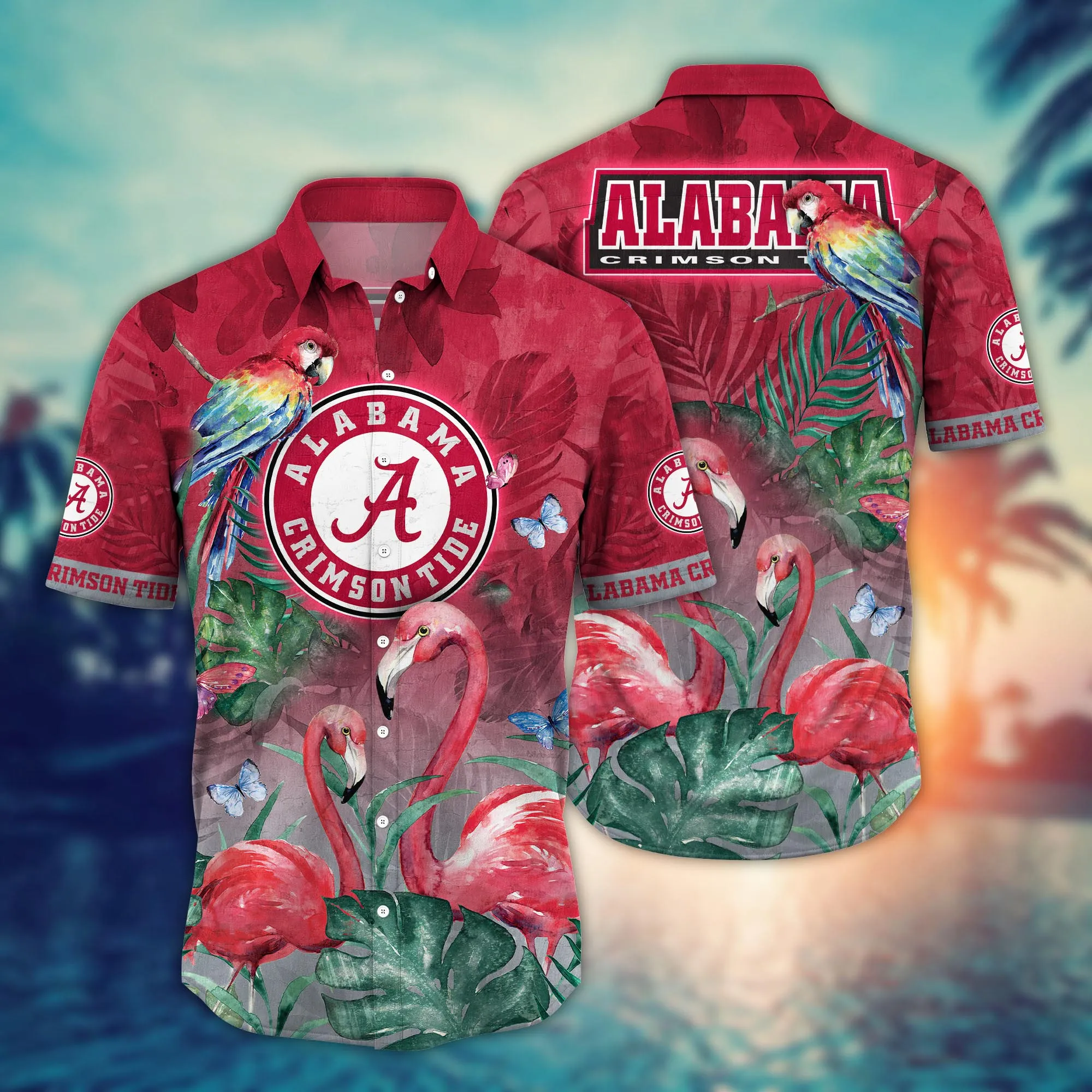 Alabama Crimson Tide NCAA Hawaiian Shirt Tropical Aloha Shirt