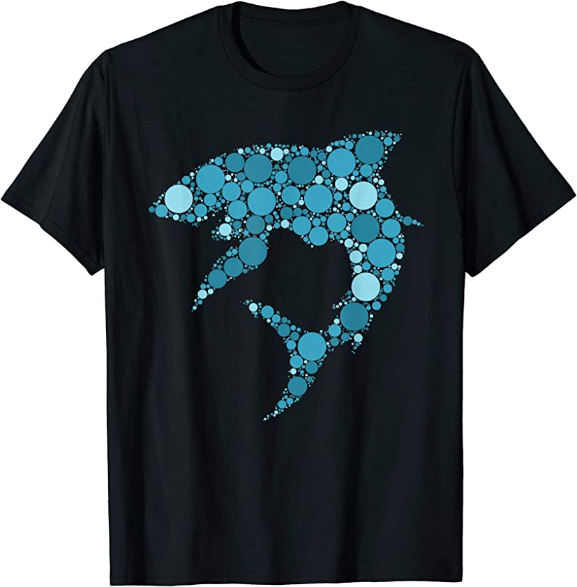 Blue Polka Dot Shark International Dot Day T-Shirt