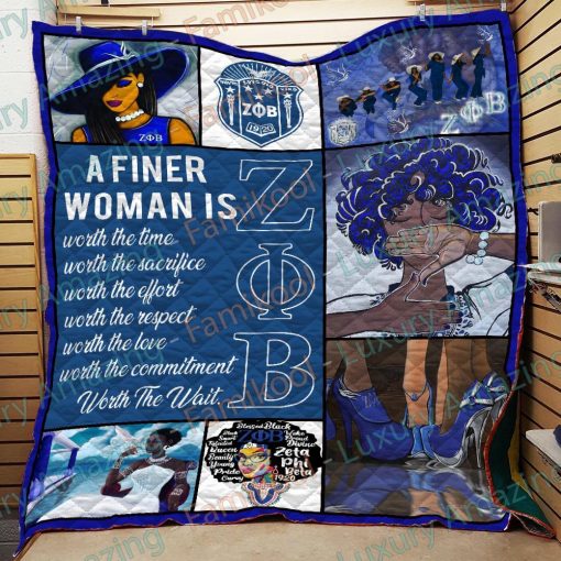 When A Woman Is Zeta Phi Beta Quilt